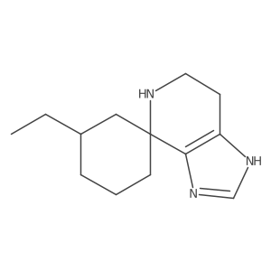 5-Ethyl-3',5',6',7'-tetrahydrospiro[cyclohexane-1,4'-imidazo[4,5-c]pyridine]结构式
