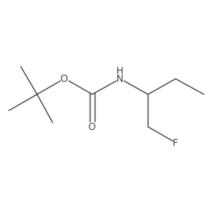 tert-butyl N-(1-fluorobutan-2-yl)carbamate Structure