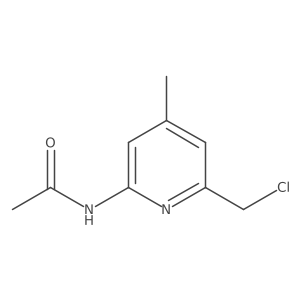 N-(6-(chloromethyl)-4-methylpyridin-2-yl)acetamide结构式