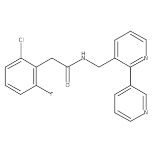 N-([2,3'-bipyridin]-3-ylmethyl)-2-(2-chloro-6-fluorophenyl)acetamide Structure
