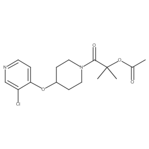1-(4-((3-Chloropyridin-4-yl)oxy)piperidin-1-yl)-2-methyl-1-oxopropan-2-yl acetate Structure