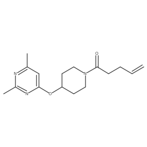 1-(4-((2,6-Dimethylpyrimidin-4-yl)oxy)piperidin-1-yl)pent-4-en-1-one Structure