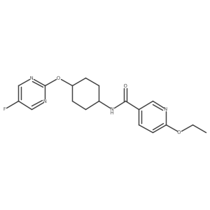 6-ethoxy-N-((1r,4r)-4-((5-fluoropyrimidin-2-yl)oxy)cyclohexyl)nicotinamide Structure