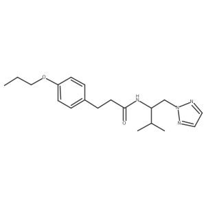 N-(3-methyl-1-(2H-1,2,3-triazol-2-yl)butan-2-yl)-3-(4-propoxyphenyl)propanamide Structure