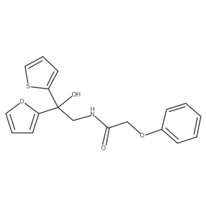 N-(2-(furan-2-yl)-2-hydroxy-2-(thiophen-2-yl)ethyl)-2-phenoxyacetamide Structure