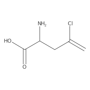 (2R)-2-Amino-4-chloropent-4-enoic acid Structure