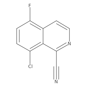 8-Chloro-5-fluoroisoquinoline-1-carbonitrile Structure
