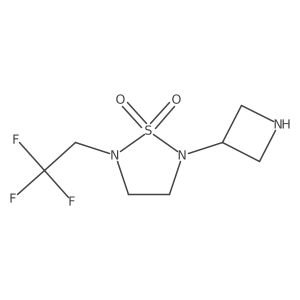 2-(Azetidin-3-yl)-5-(2,2,2-trifluoroethyl)-1,2,5-thiadiazolidine 1,1-dioxide Structure