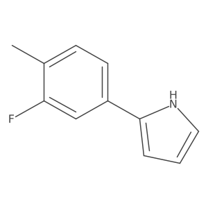 2-(3-Fluoro-4-methylphenyl)pyrrole Structure