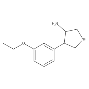 4-(3-Ethoxyphenyl)pyrrolidin-3-amine Structure