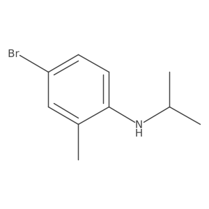 4-bromo-2-methyl-N-(propan-2-yl)aniline结构式