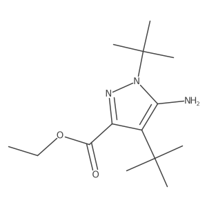 ethyl 5-amino-1,4-di-tert-butyl-1H-pyrazole-3-carboxylate Structure