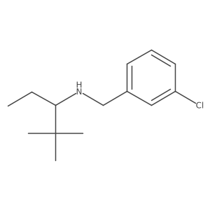 [(3-chlorophenyl)methyl][(3S)-2,2-dimethylpentan-3-yl]amine Structure