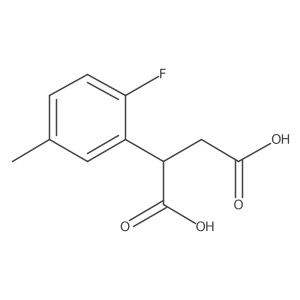 2-(2-Fluoro-5-methylphenyl)butanedioic acid Structure
