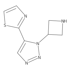 1-(azetidin-3-yl)-5-(1,3-thiazol-2-yl)-1H-1,2,3-triazole Structure