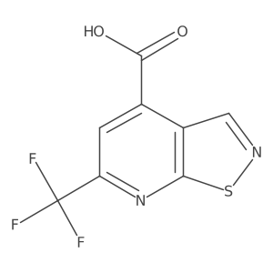 6-(Trifluoromethyl)-[1,2]thiazolo[5,4-b]pyridine-4-carboxylic acid Structure