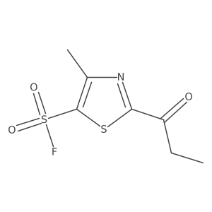 4-Methyl-2-propanoyl-1,3-thiazole-5-sulfonyl fluoride Structure