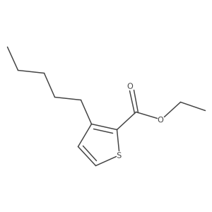 Ethyl 3-pentylthiophene-2-carboxylate Structure