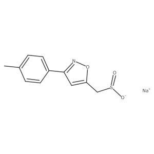 Sodium [3-(4-methylphenyl)-1,2-oxazol-5-yl]methanesulfinate结构式