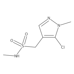 1-(5-chloro-1-methyl-1H-pyrazol-4-yl)-N-methylmethanesulfonamide结构式