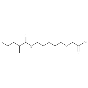2-{2-[2-(2-Methylpentanamido)ethoxy]ethoxy}acetic acid结构式