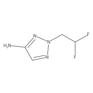 2-(2,2-Difluoroethyl)triazol-4-amine结构式
