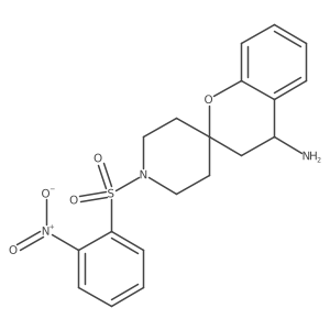 1'-(2-Nitrobenzenesulfonyl)-3,4-dihydrospiro[1-benzopyran-2,4'-piperidin]-4-amine Structure