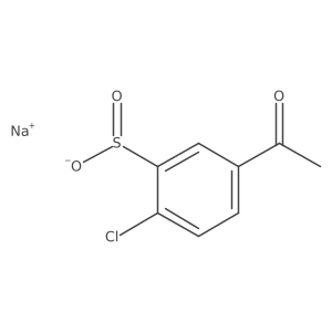 Sodium 5-acetyl-2-chlorobenzene-1-sulfinate Structure