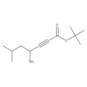 Tert-butyl 4-amino-6-methylhept-2-ynoate Structure
