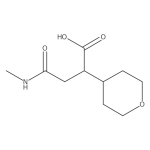 3-(Methylcarbamoyl)-2-(oxan-4-yl)propanoic acid Structure