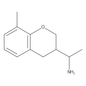 1-(8-methyl-3,4-dihydro-2H-1-benzopyran-3-yl)ethan-1-amine Structure