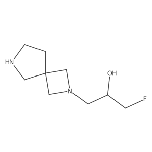 1-{2,6-Diazaspiro[3.4]octan-2-yl}-3-fluoropropan-2-ol结构式