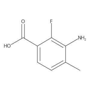 3-Amino-2-fluoro-4-methylbenzoic acid Structure