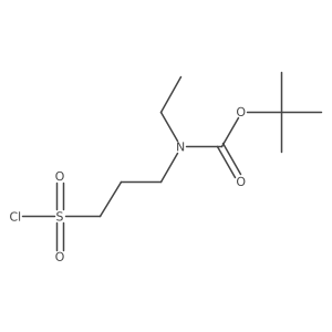 tert-butyl N-[3-(chlorosulfonyl)propyl]-N-ethylcarbamate Structure