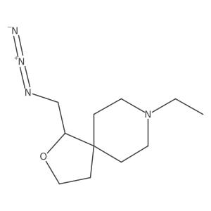 1-(Azidomethyl)-8-ethyl-2-oxa-8-azaspiro[4.5]decane结构式