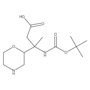 3-{[(Tert-butoxy)carbonyl]amino}-3-(morpholin-2-yl)butanoic acid Structure