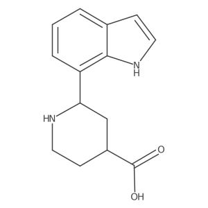 2-(1H-indol-7-yl)piperidine-4-carboxylic acid Structure