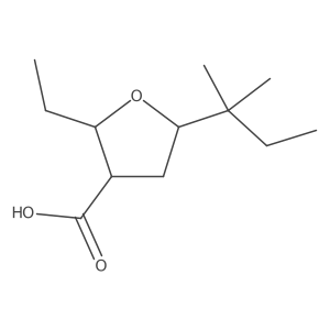 2-Ethyl-5-(2-methylbutan-2-yl)oxolane-3-carboxylic acid结构式
