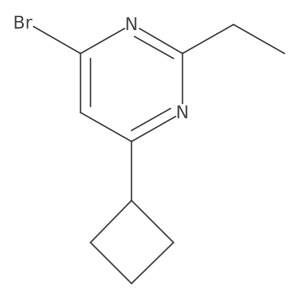 4-Bromo-6-cyclobutyl-2-ethylpyrimidine结构式