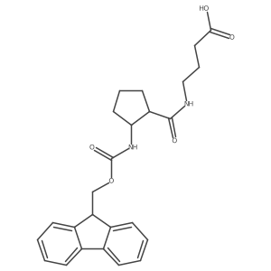 4-{[2-({[(9H-fluoren-9-yl)methoxy]carbonyl}amino)cyclopentyl]formamido}butanoic acid Structure