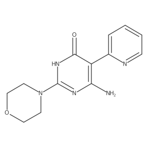 6-Amino-2-(morpholin-4-yl)-5-(pyridin-2-yl)-3,4-dihydropyrimidin-4-one Structure