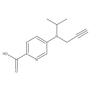5-[(Prop-2-yn-1-yl)(propan-2-yl)amino]pyridine-2-carboxylic acid Structure