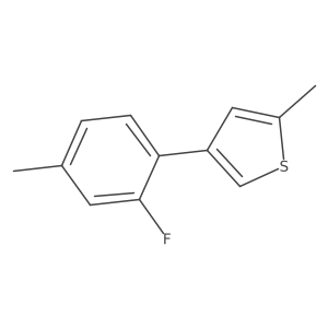4-(2-Fluoro-4-methylphenyl)-2-methylthiophene Structure