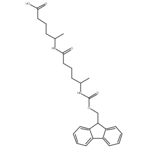 5-[5-({[(9H-fluoren-9-yl)methoxy]carbonyl}amino)hexanamido]hexanoic acid Structure