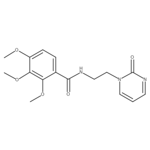 2,3,4-trimethoxy-N-[2-(2-oxopyrimidin-1-yl)ethyl]benzamide Structure