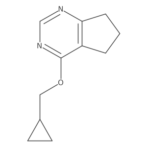 4-(cyclopropylmethoxy)-5H,6H,7H-cyclopenta[d]pyrimidine结构式