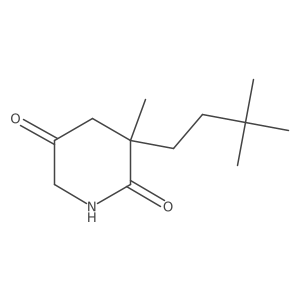 3-(3,3-Dimethylbutyl)-3-methylpiperidine-2,5-dione结构式