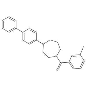 1-(2-Fluoropyridine-4-carbonyl)-4-(6-phenylpyridazin-3-yl)-1,4-diazepane Structure