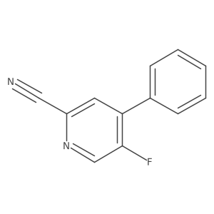 5-Fluoro-4-phenylpicolinonitrile Structure