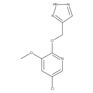 5-Chloro-3-methoxy-2-(1h-1,2,3-triazol-5-ylmethoxy)pyridine Structure